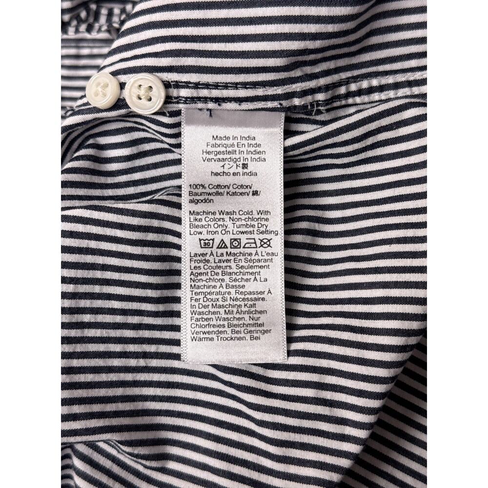 J Crew Etienne Oversized Shirt XXS Womens Oxford Striped Long Sleeve - Picture 8 of 9